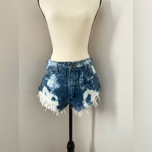 Wrangler High waisted jean shorts
